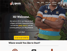 Tablet Screenshot of dkspeaks.com